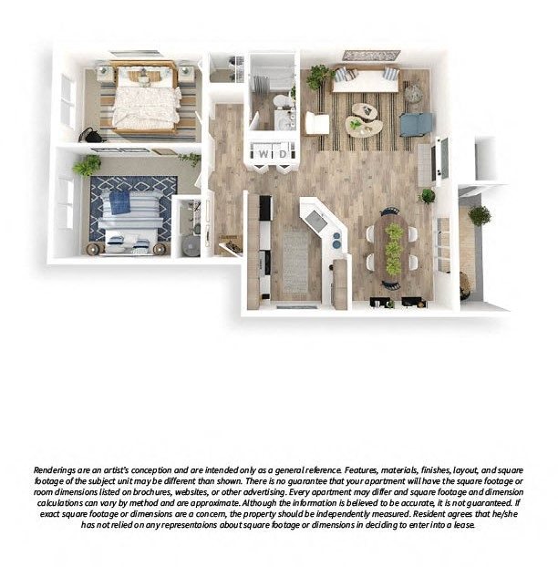 2x1 Large Classic floor plan